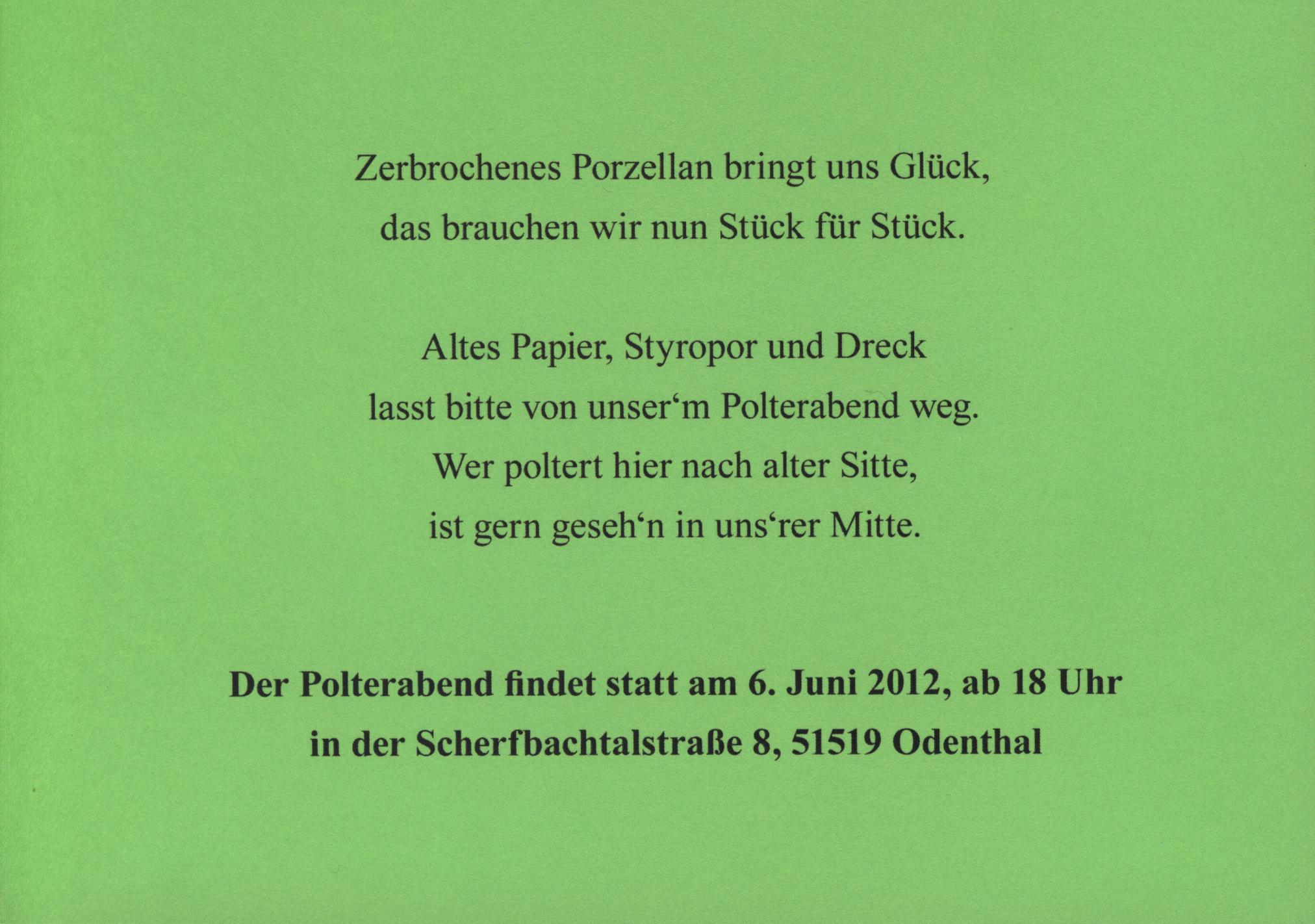 Polterabend Gerhard & Petra 6.6.12 001