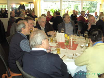 Mittwoch, 23.02.2011. Treffen mit 46 Kollegen im Hallerhof.