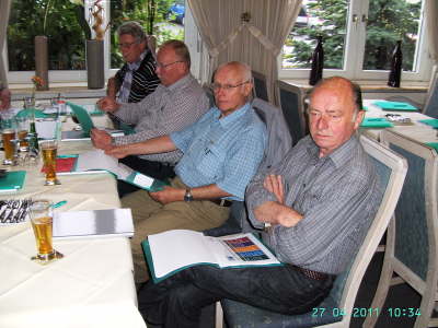 Mittwoch, 27.04.11. Treffen im "Haus Pohle". Vorstellung u. Vortrag von Formel D