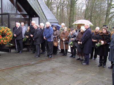 Freitag, 05.02.10. 40 ehemalige Ford Kollegen nahmen an der Beerdigung von Manfred Abts teil in Odenthal Selbach.