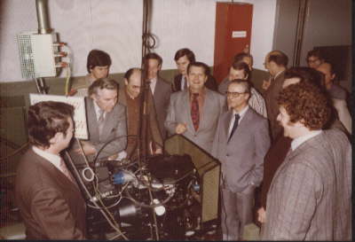 Aufnahmen 15. M�rz 1978. Start der NEUEN MOTOR GENERATION auf einem Motorpr�fstand in K�ln-Merkenich