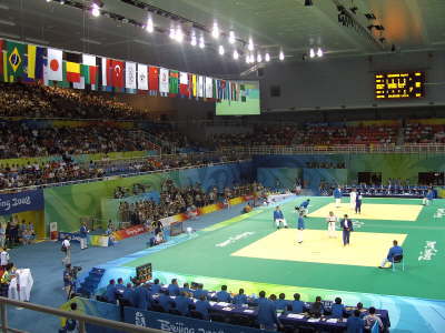 Samstag, 09. bis Freitag, 15.08.08. Die Judowettk�mpfe im 'University of Science and Technology Beijing Gymnasium
