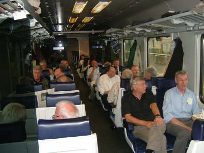 Dienstag, 7. August 2007. 28 Kollegen besuchten das Mercedes-Benz Museum in Bad Cannstadt.